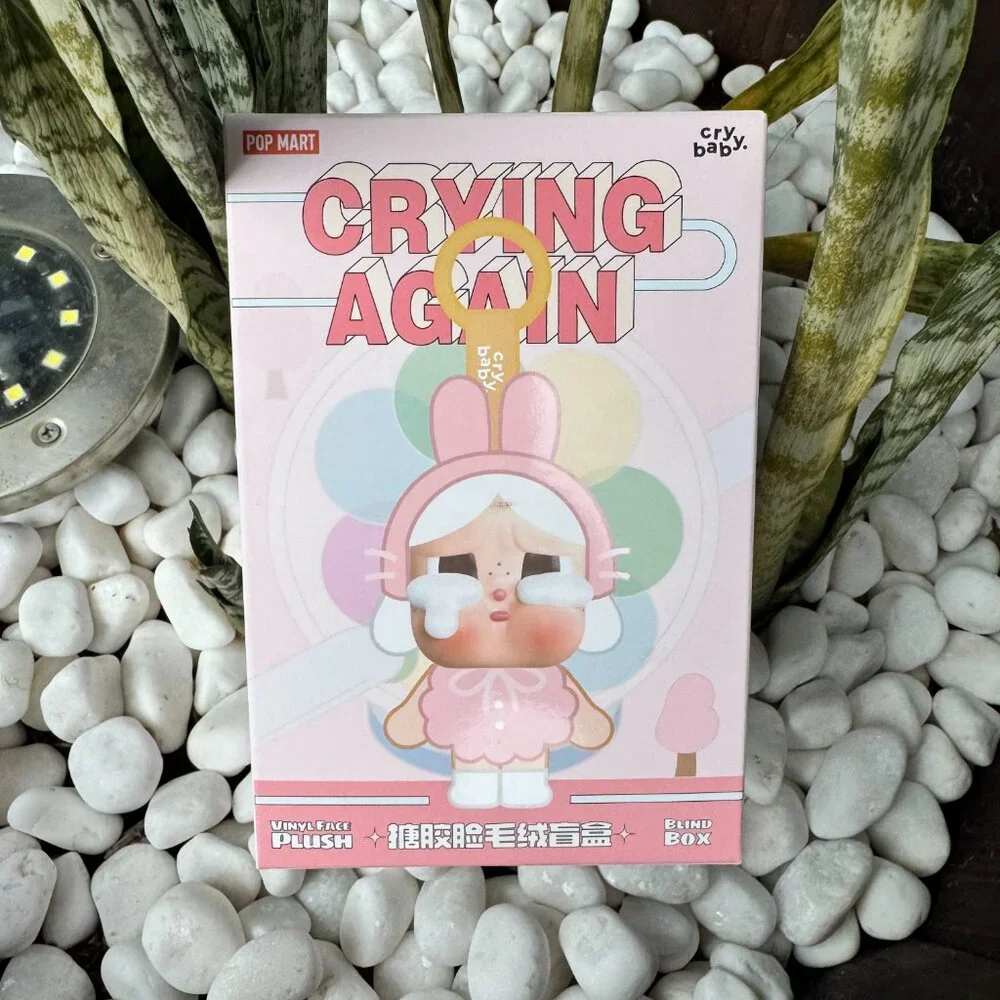 Labubu Pop Mart Crybaby “Crying Again” Vinyl Face Plush Blind Box